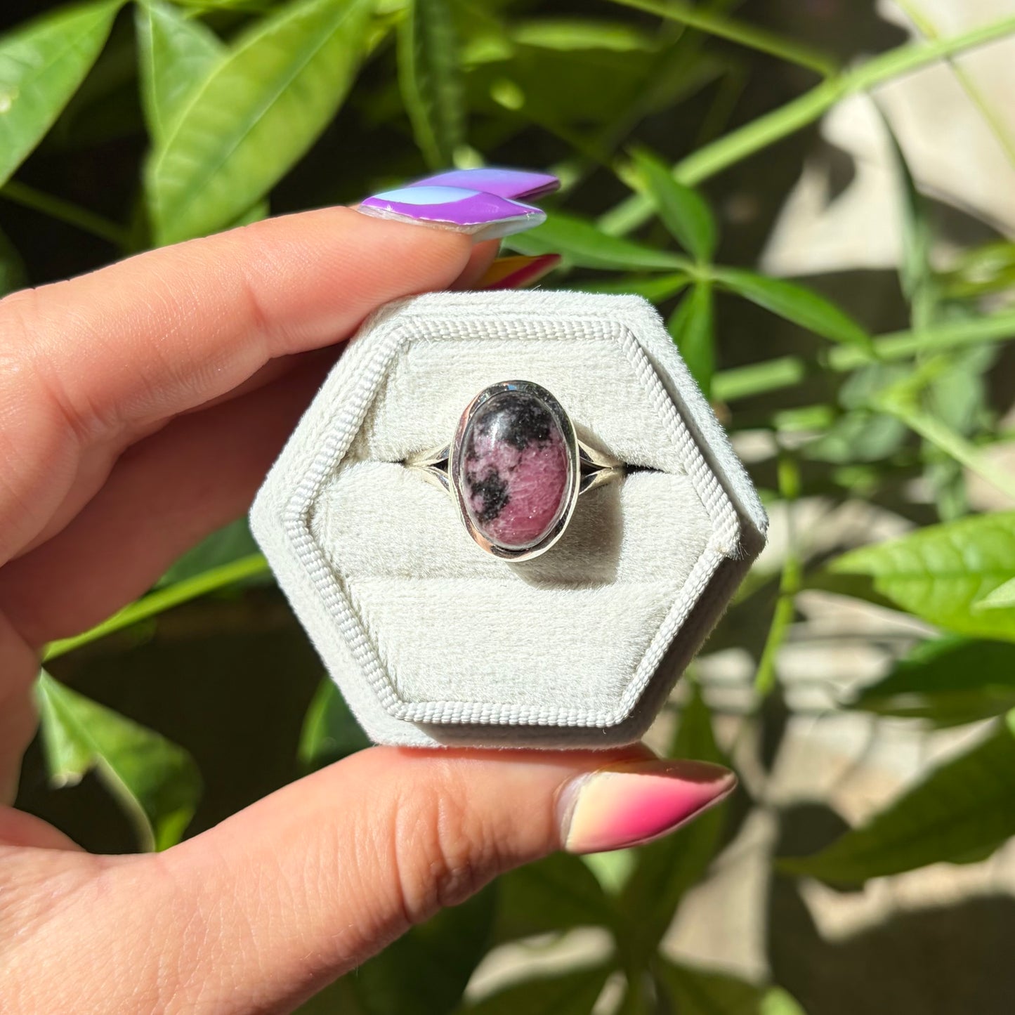 Bague rhodonite