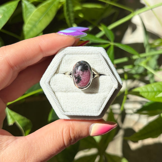 Bague rhodonite