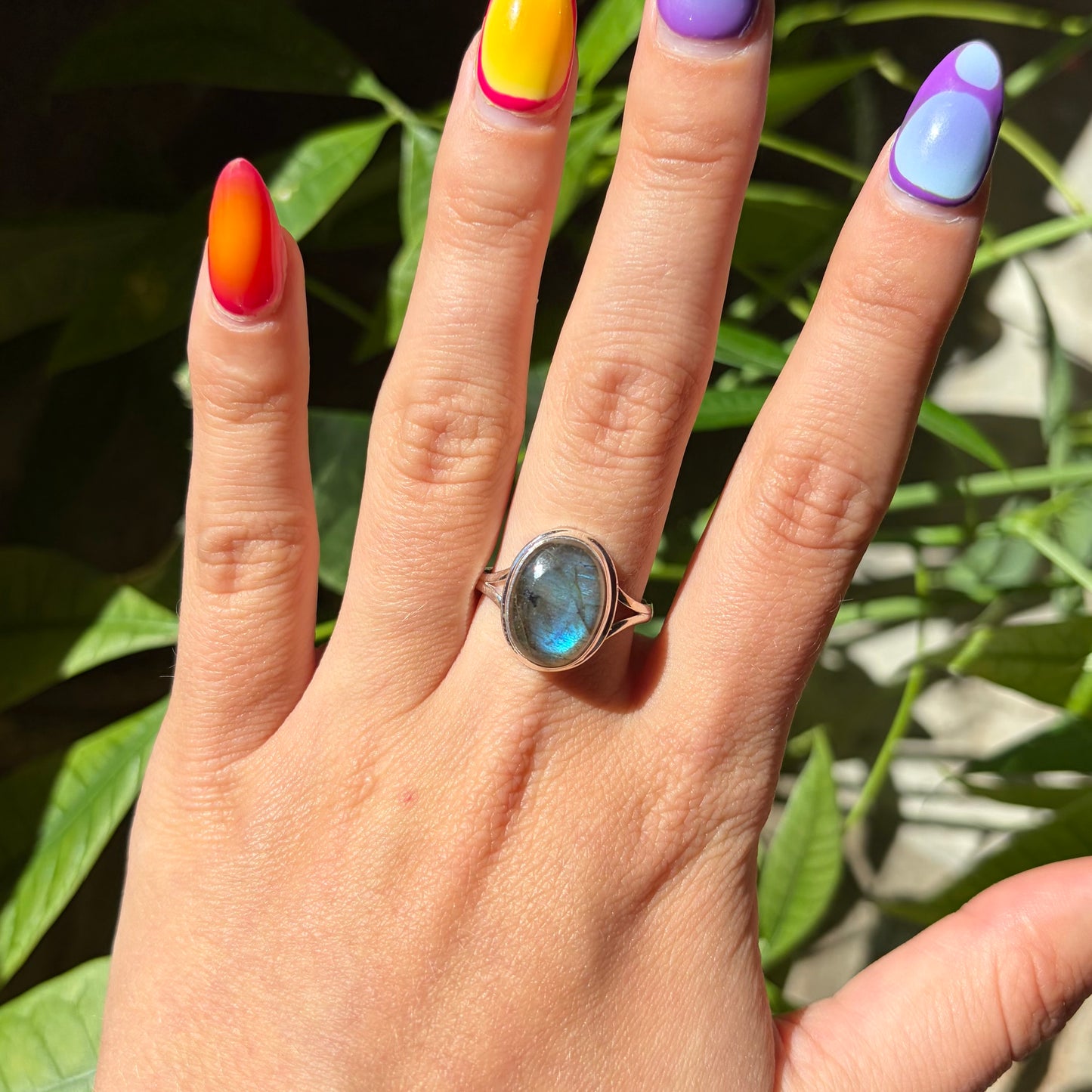 Bague labradorite