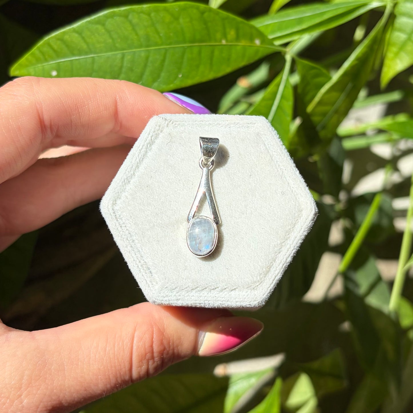 Pendentif pierre de lune
