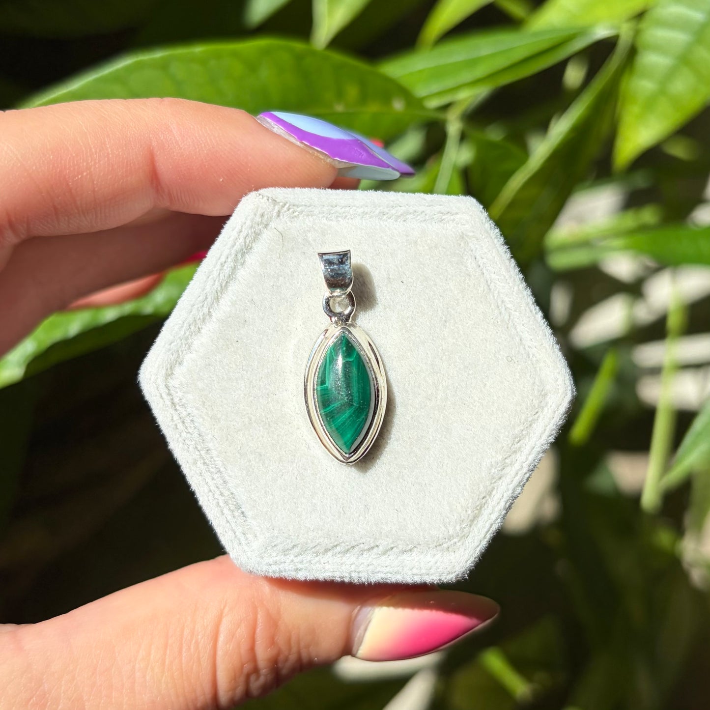 Pendentif malachite
