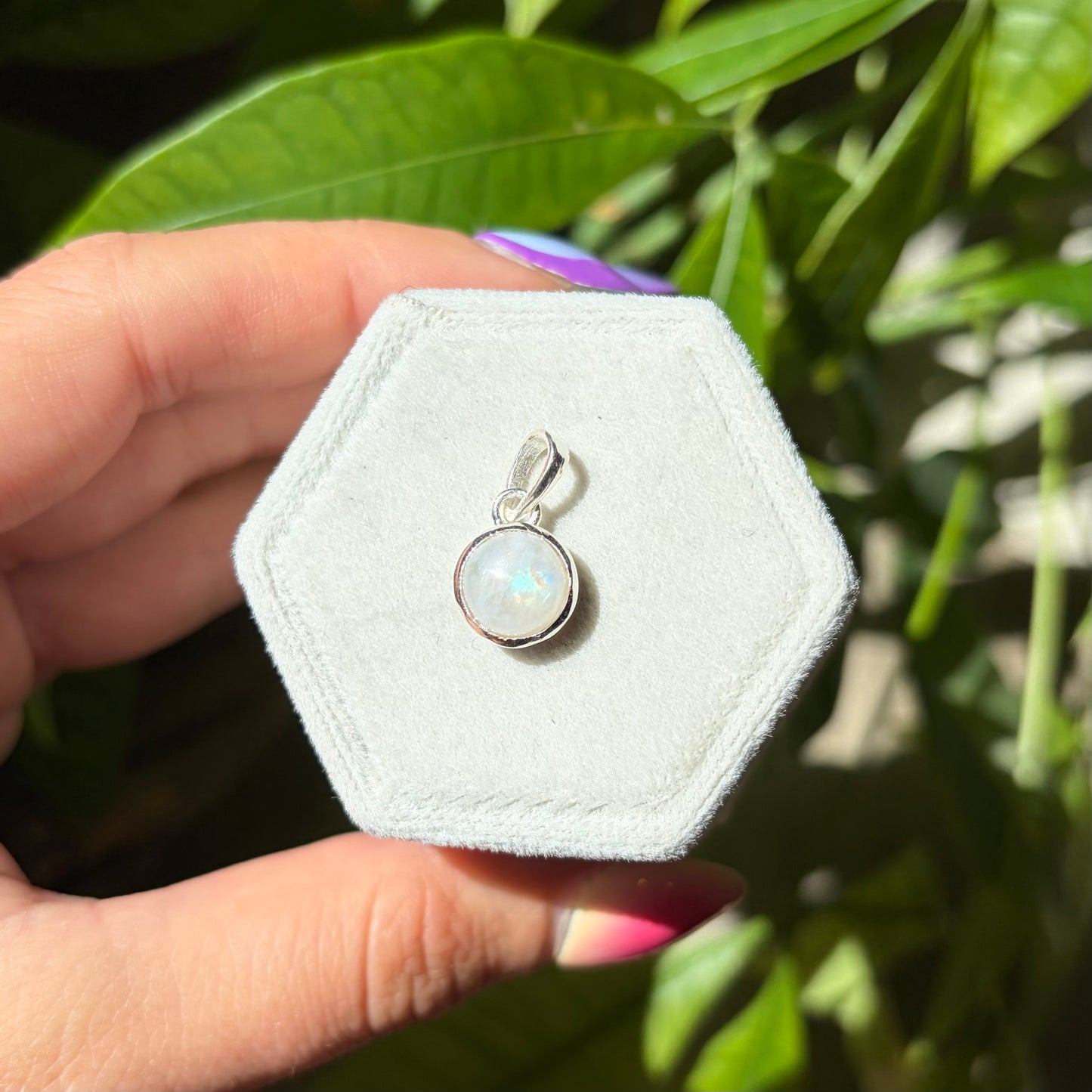 Pendentif pierre de lune