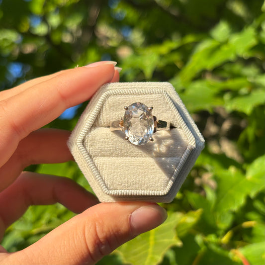Bague quartz clair