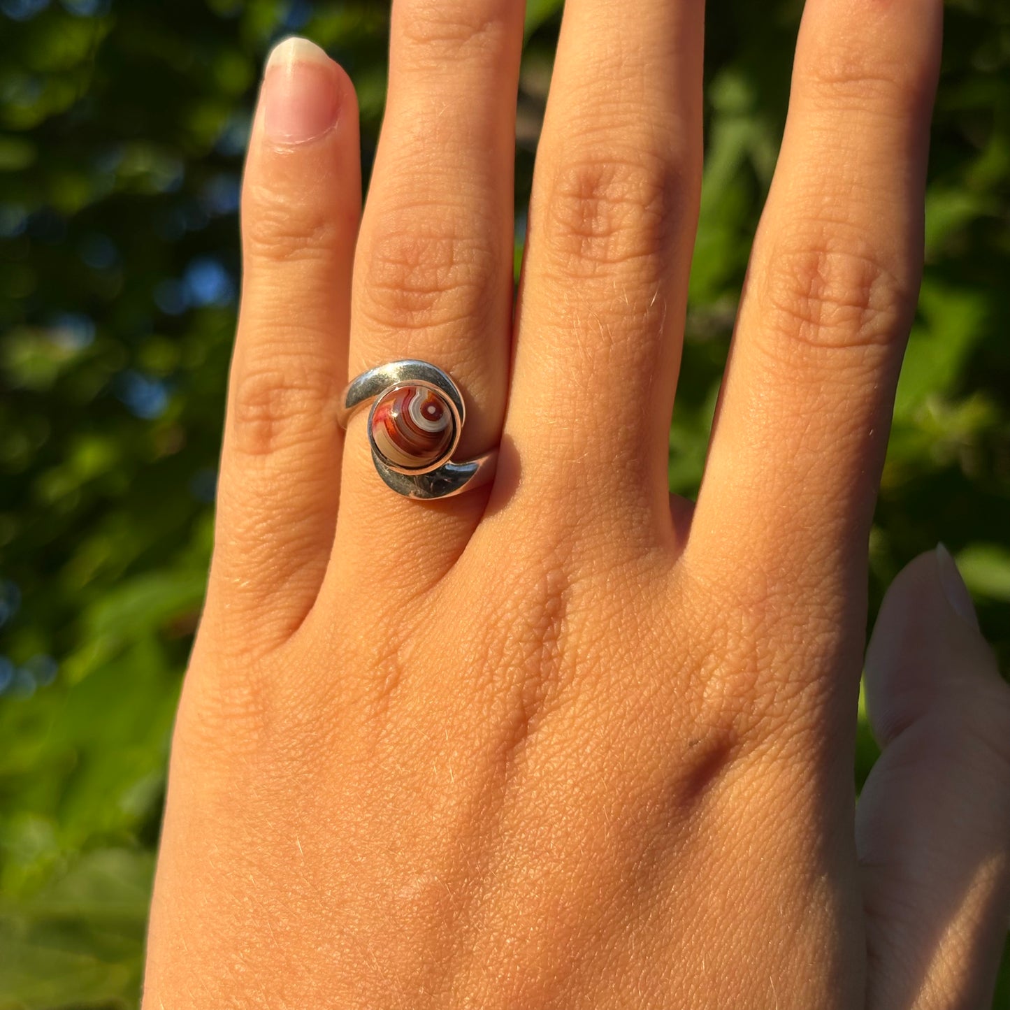Bague agate crazy lace