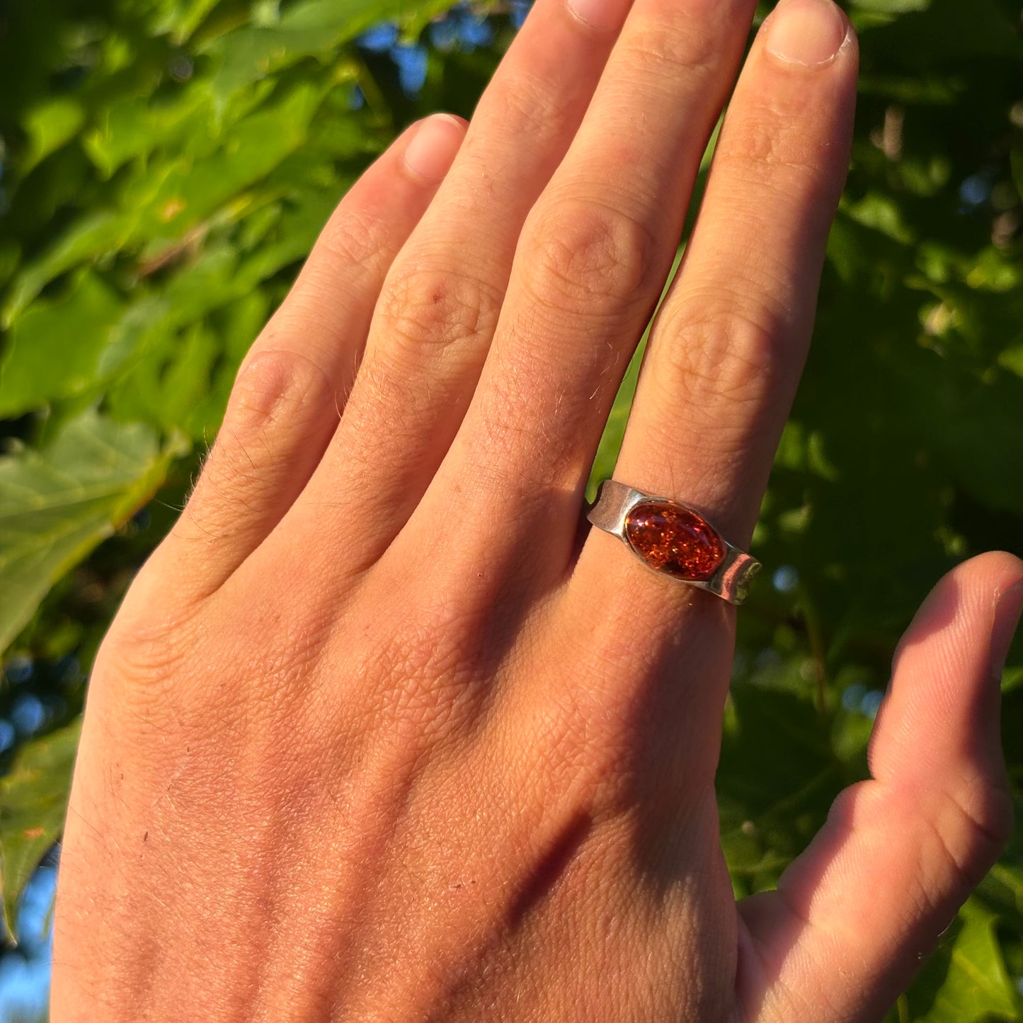 Bague ambre