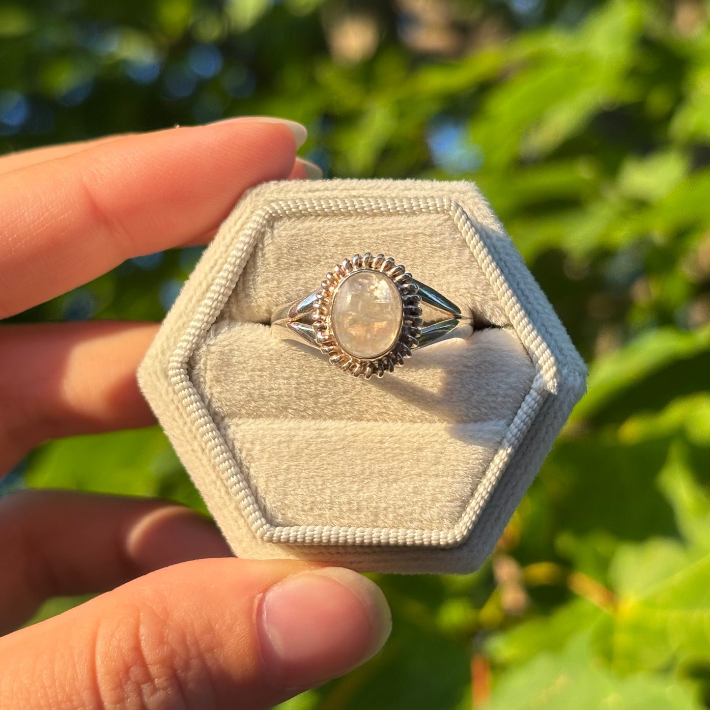 Bague pierre de lune