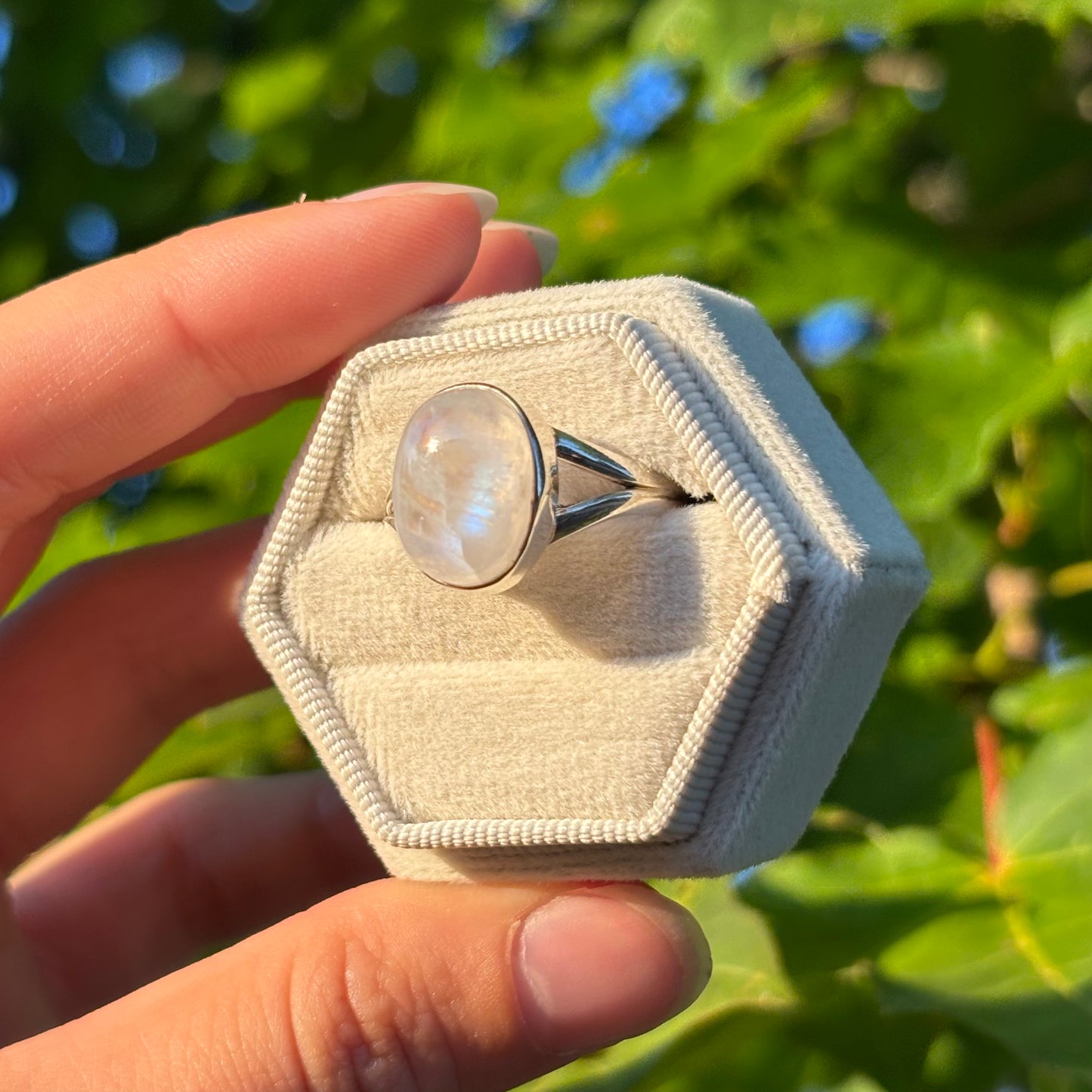 Bague pierre de lune