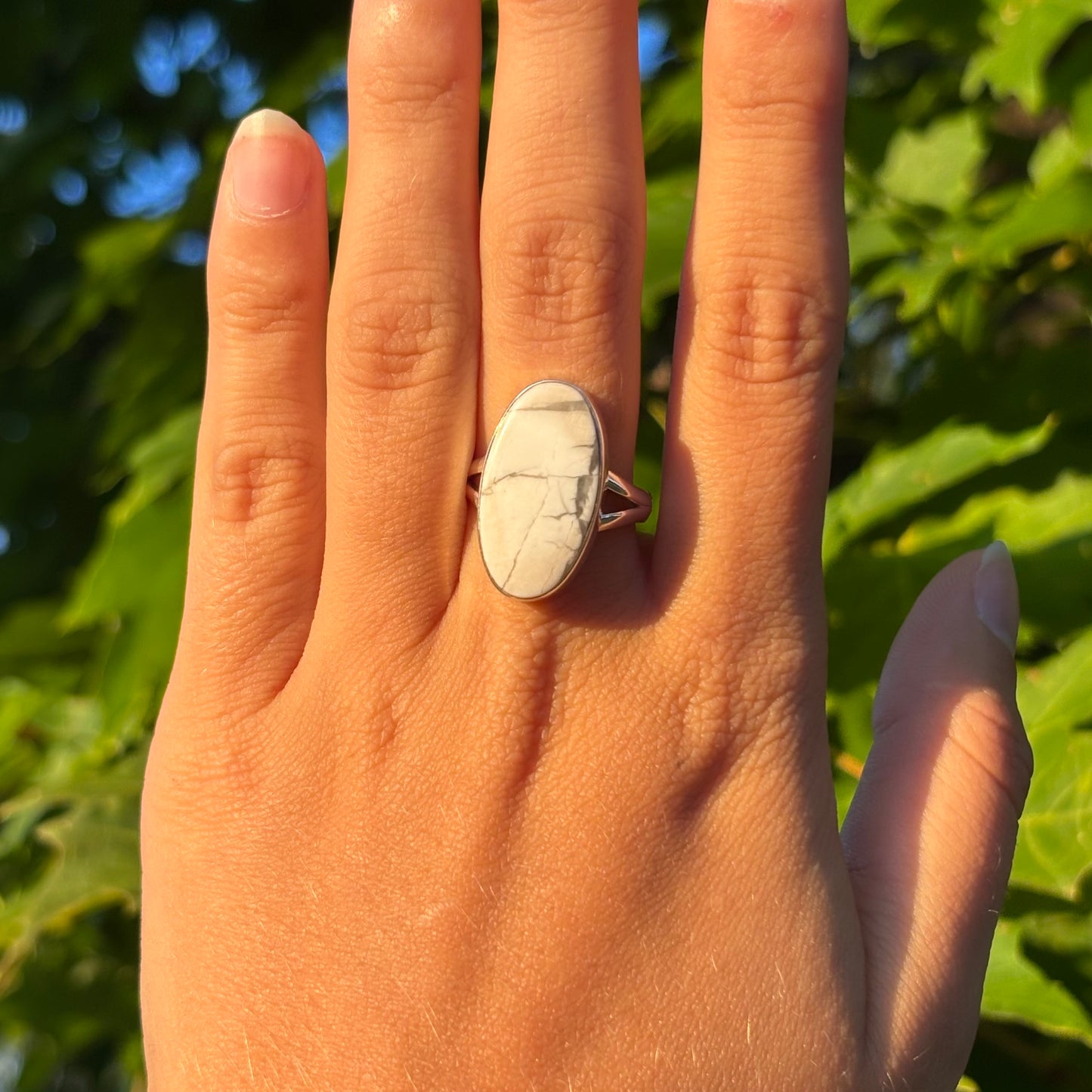Bague howlite