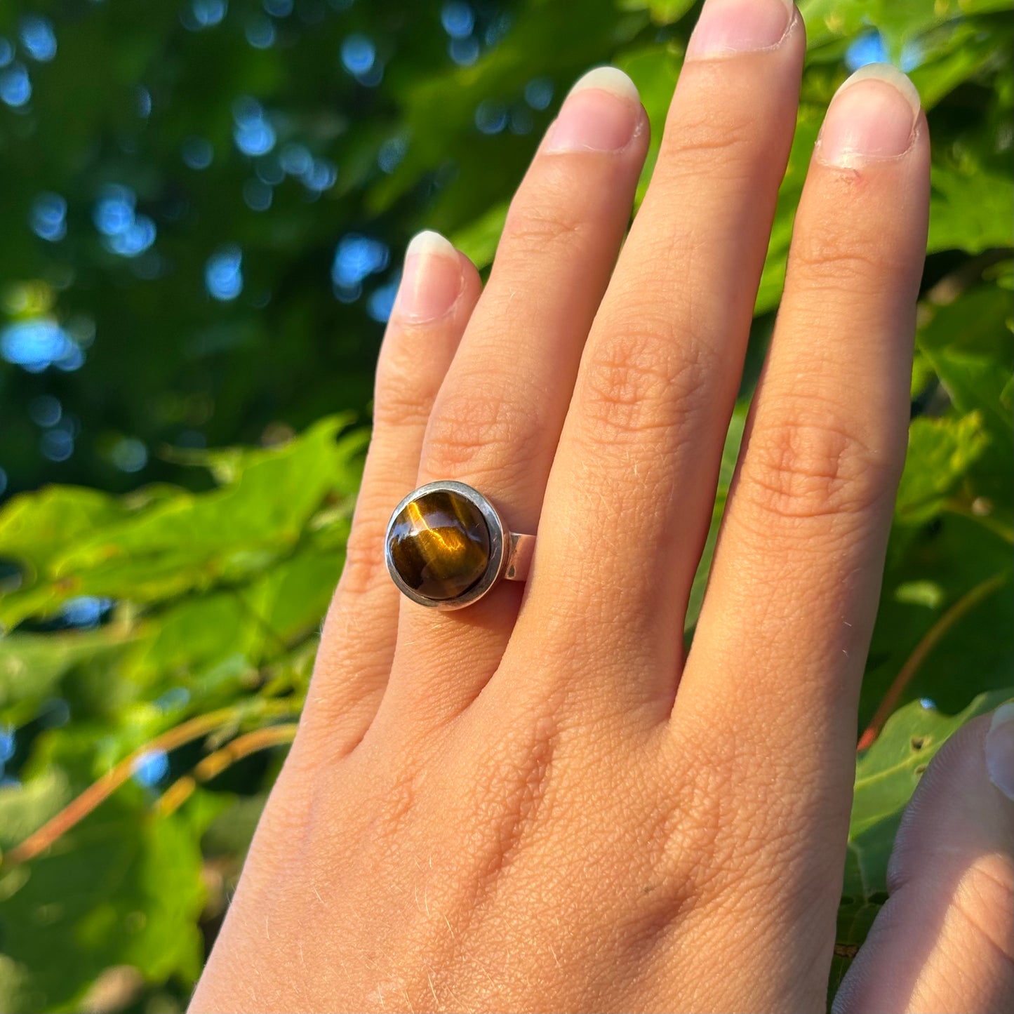 Bague oeil de tigre