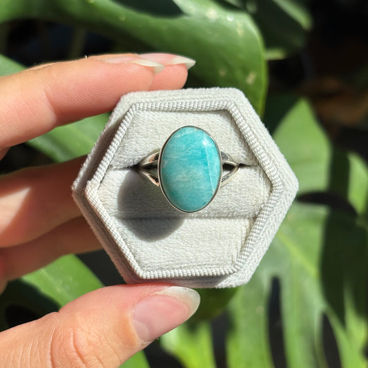 Bague amazonite