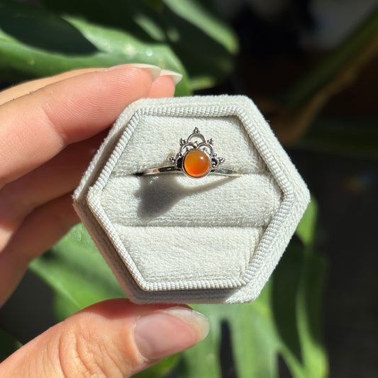 Bague cornaline