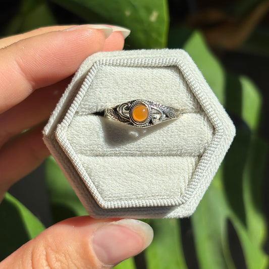 Bague cornaline