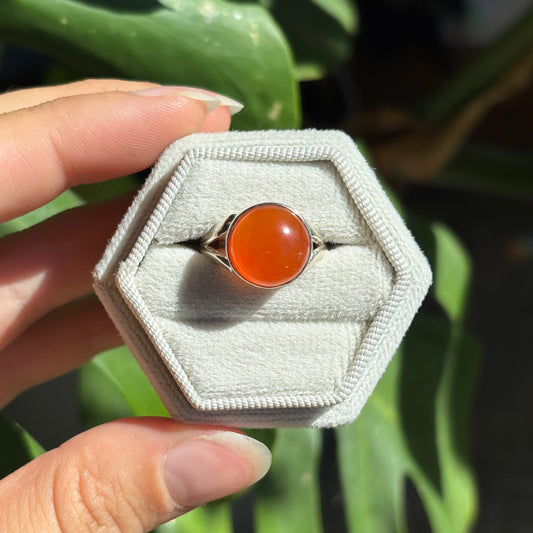 Bague cornaline