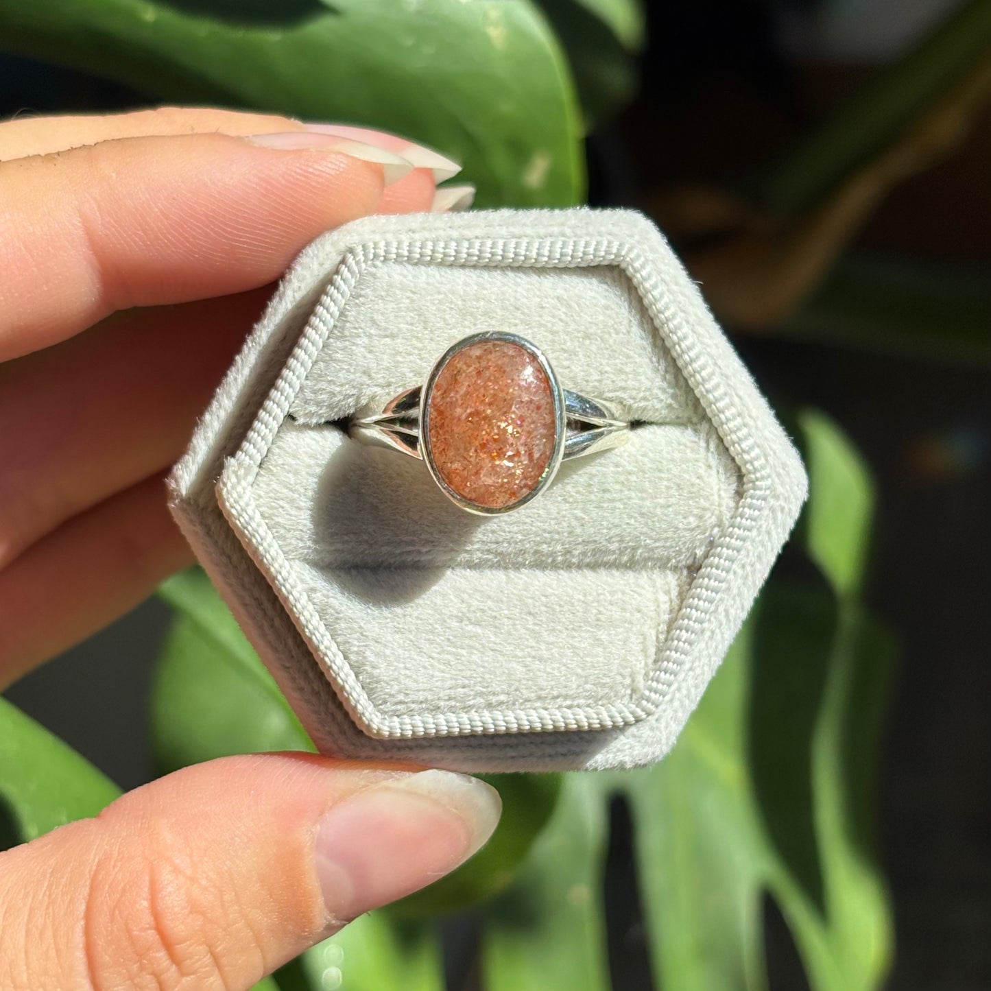 Bague pierre de soleil