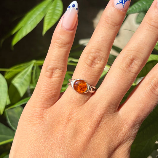 Bague ambre