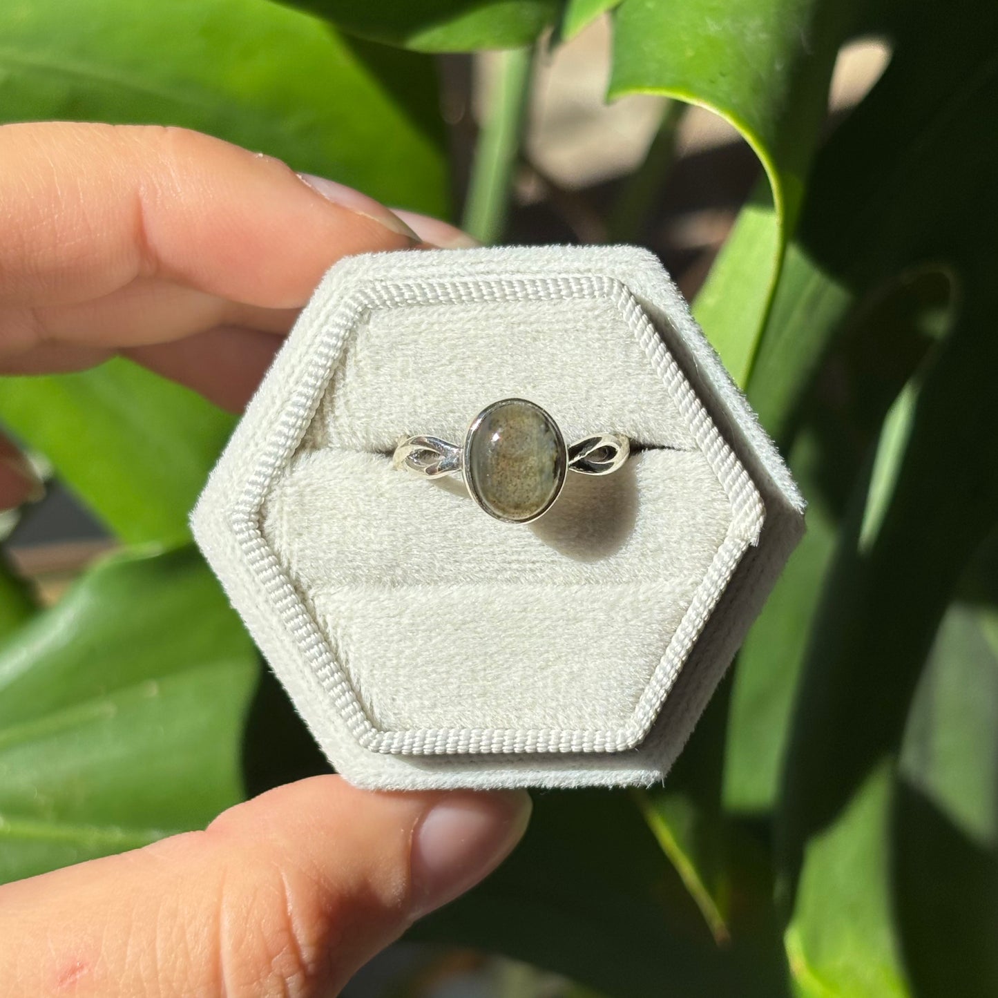Bague labradorite
