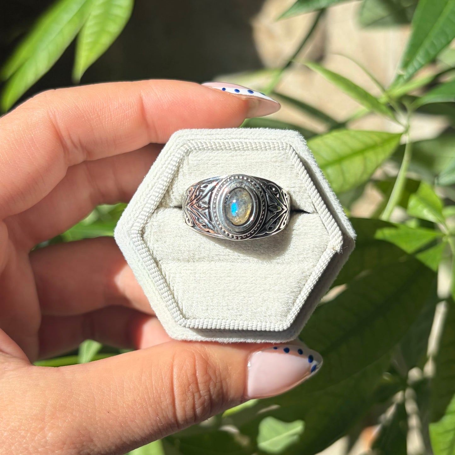 Bague labradorite