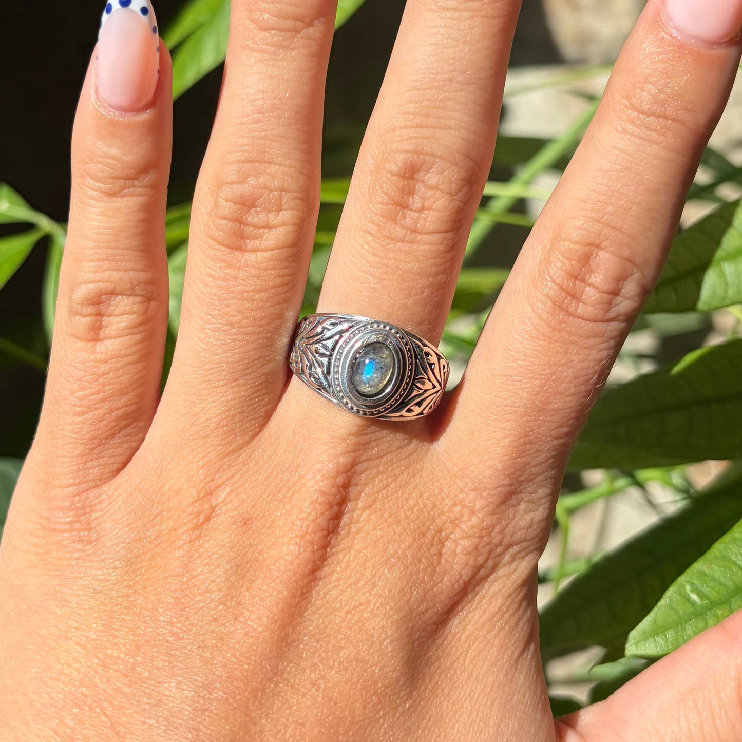 Bague labradorite