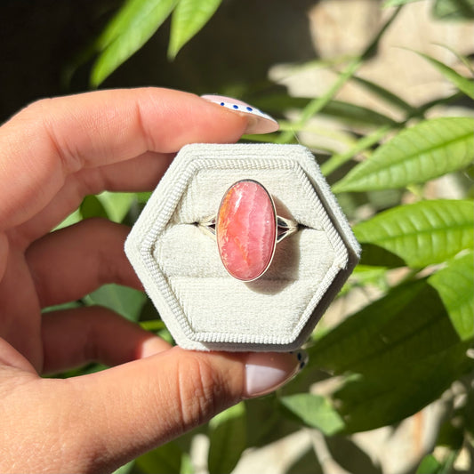 Bague rhodochrosite
