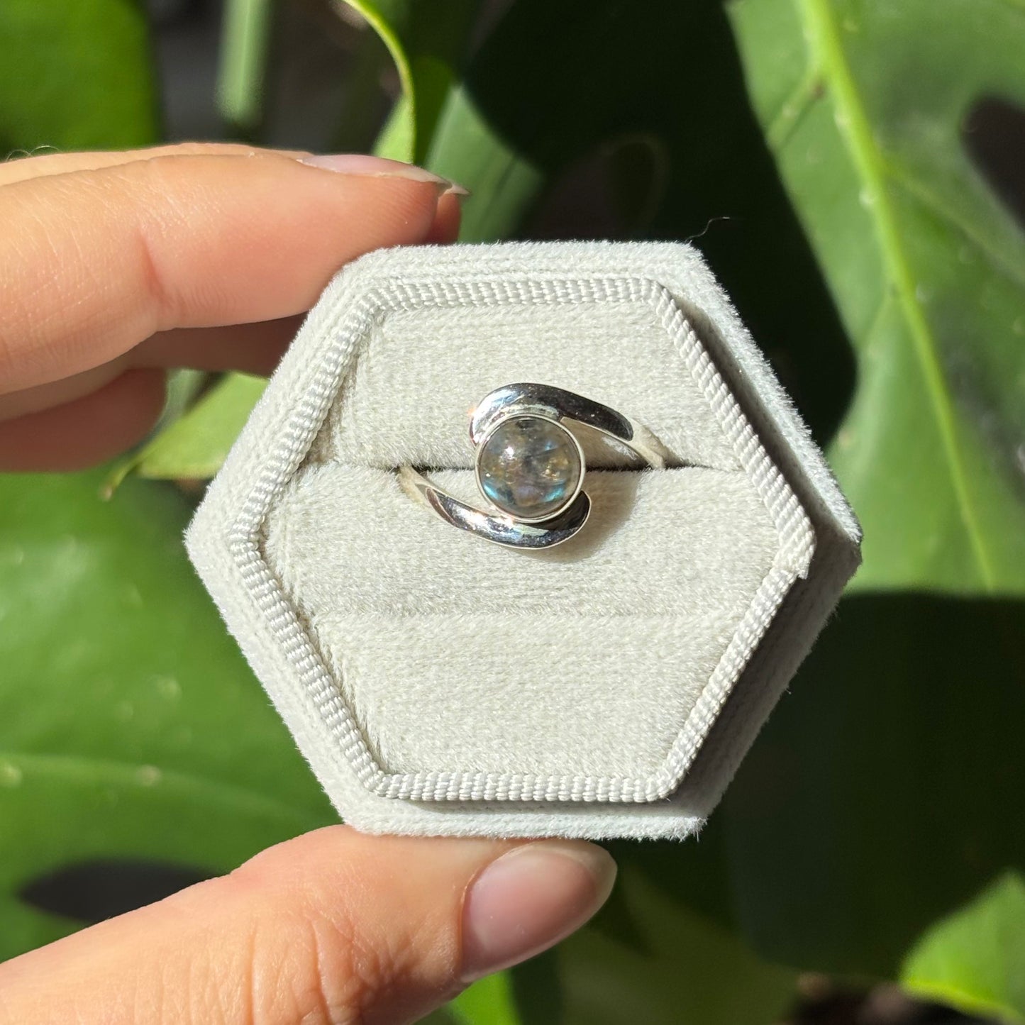 Bague labradorite