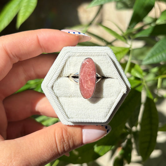 Bague rhodochrosite