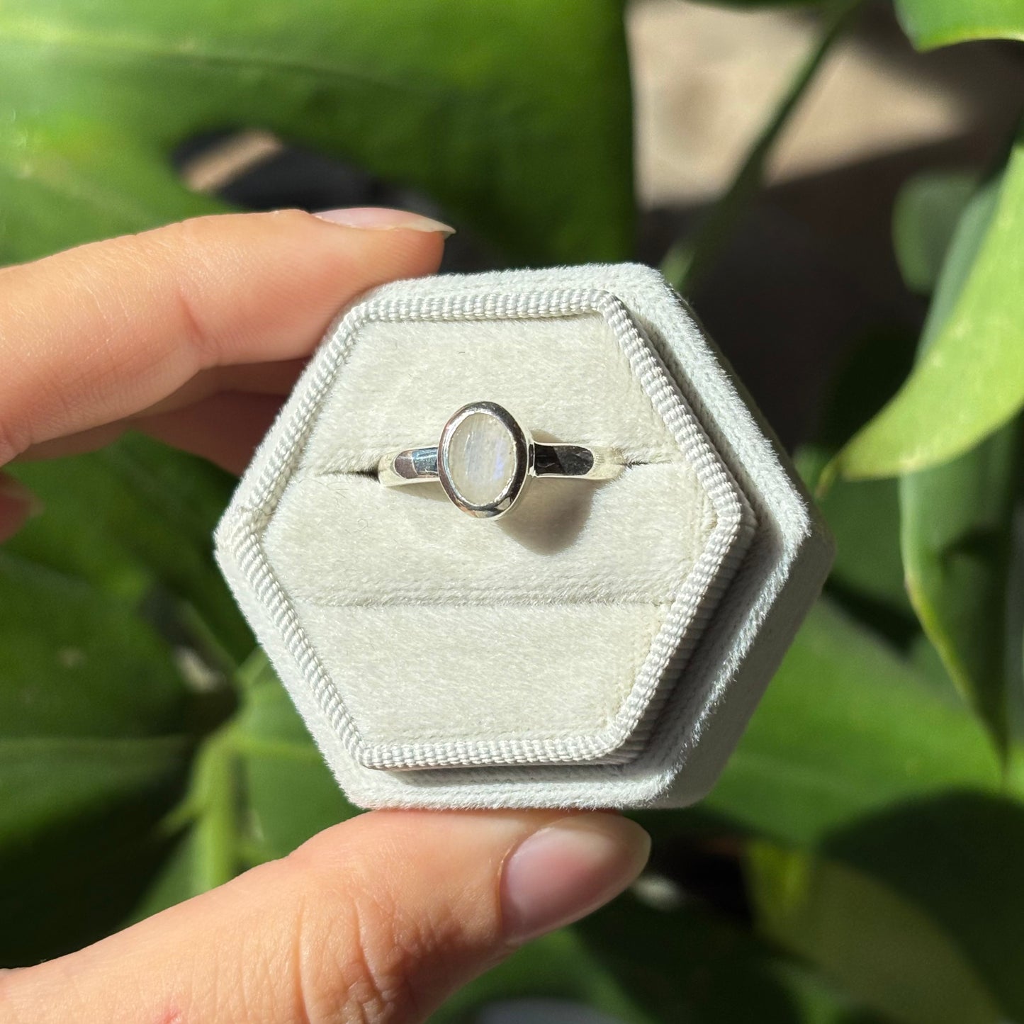 Bague pierre de lune