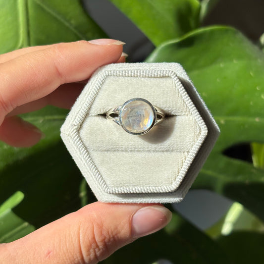 Bague pierre de lune