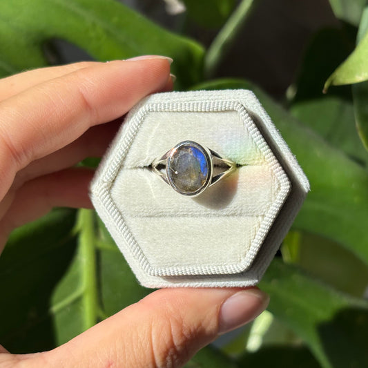 Bague labradorite