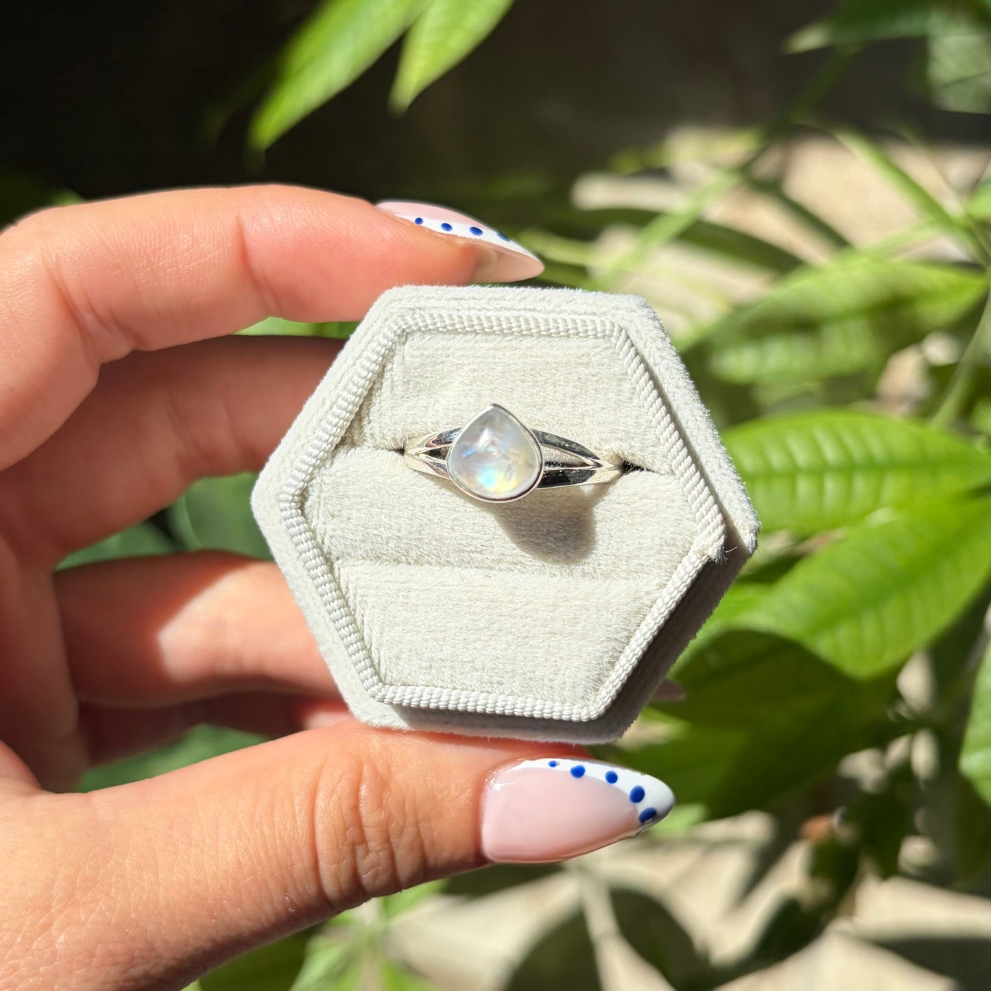 Bague pierre de lune