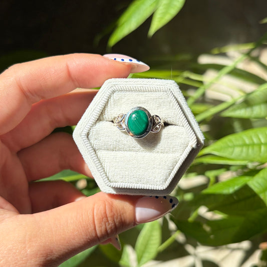 Bague malachite
