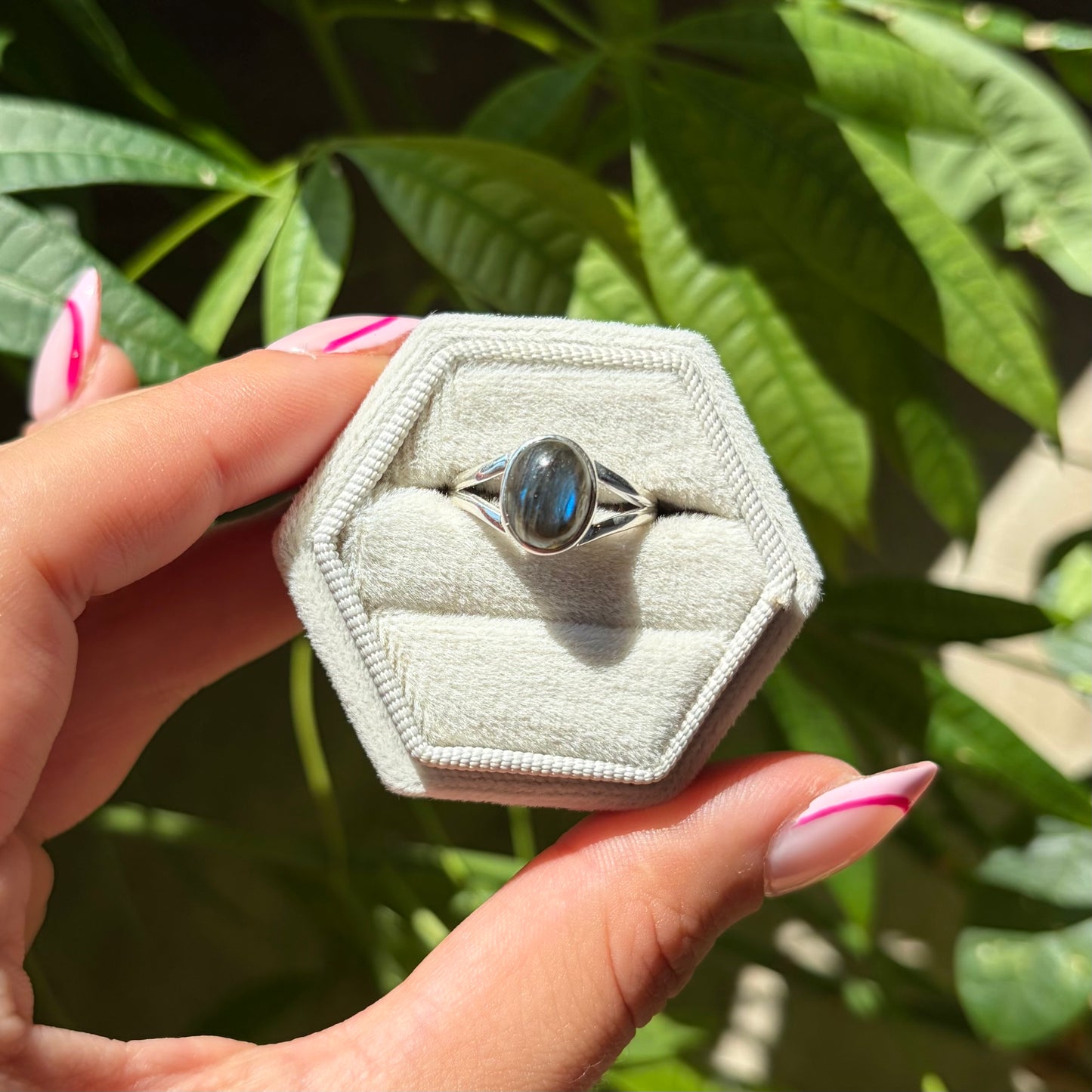 Bague labradorite