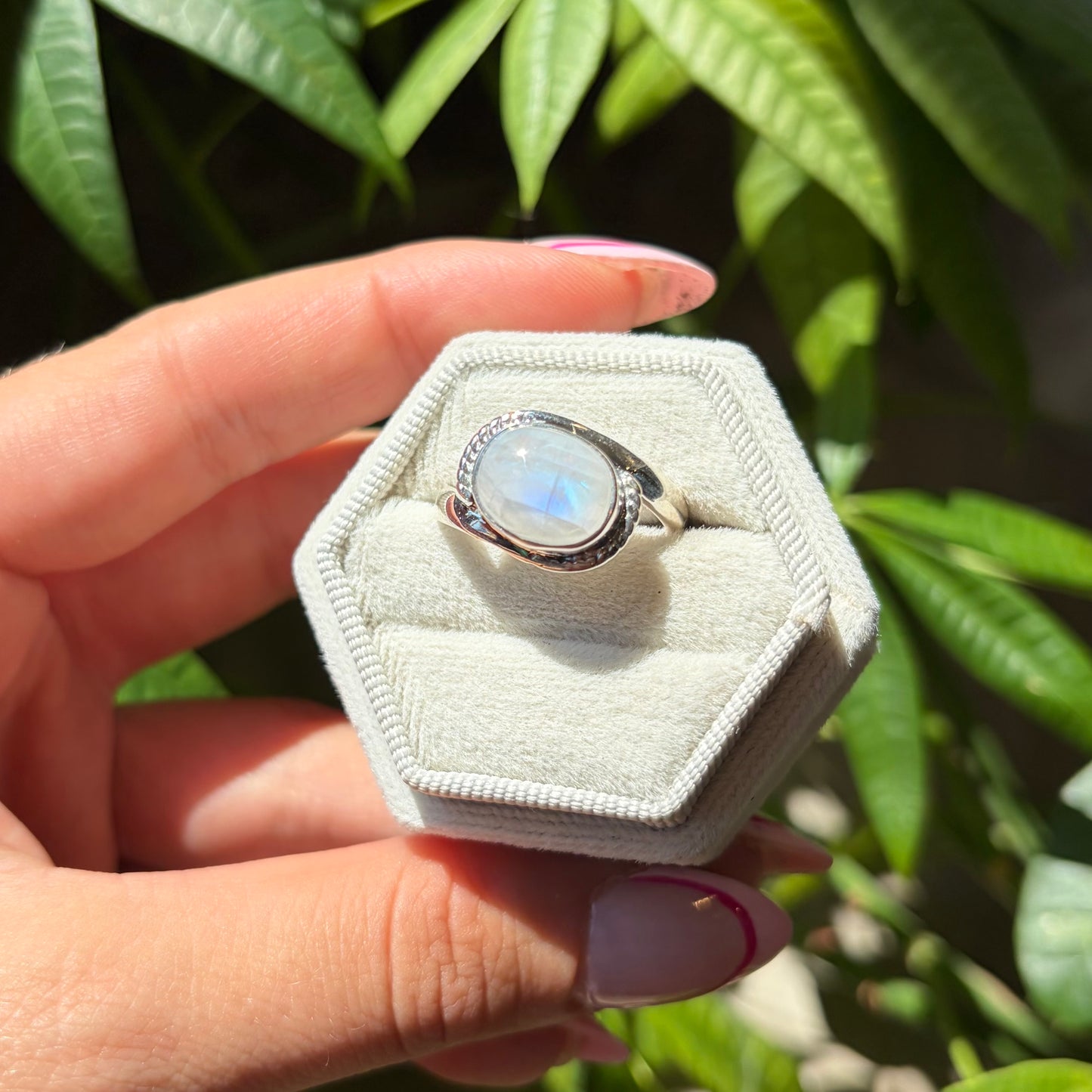 Bague pierre de lune
