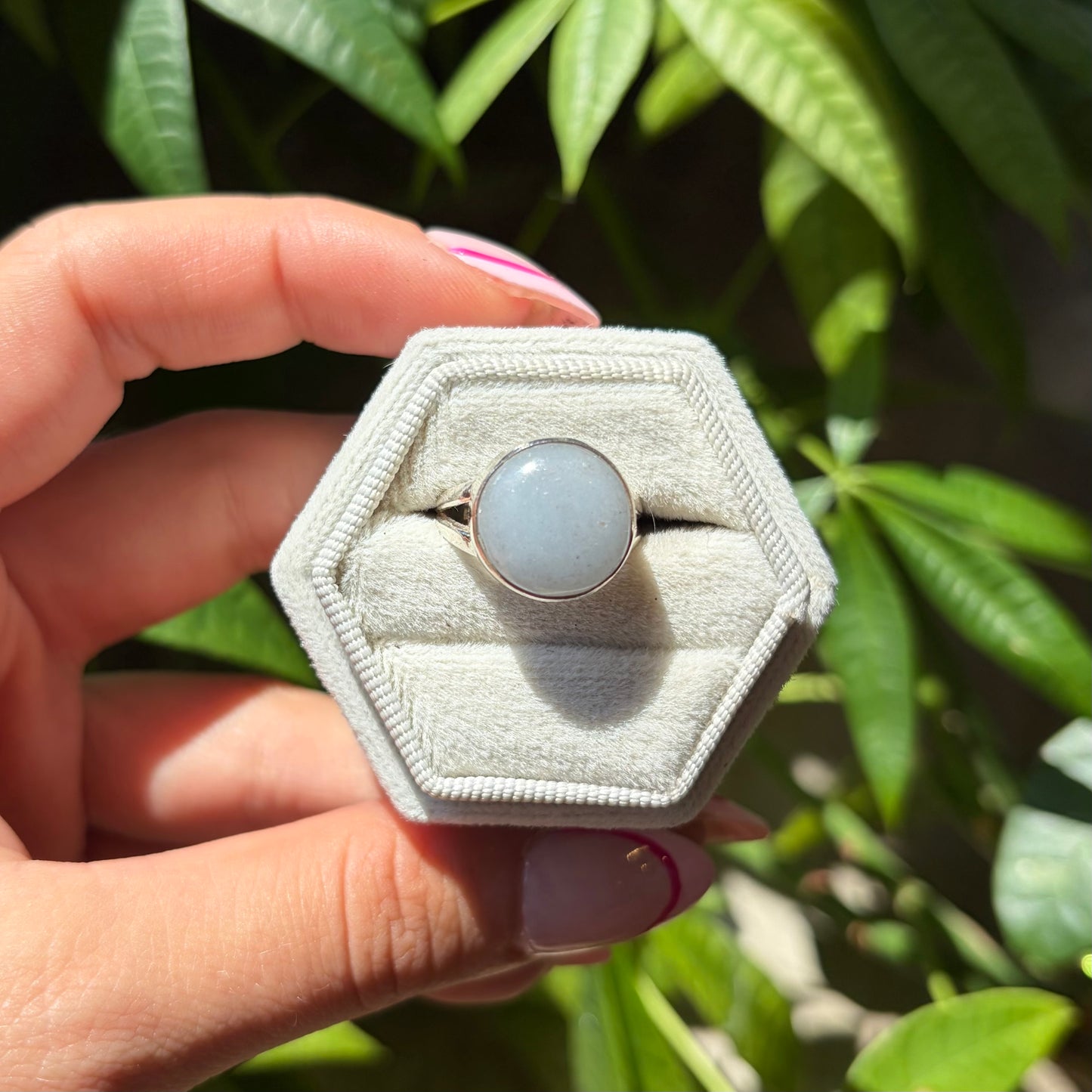 Bague angélite