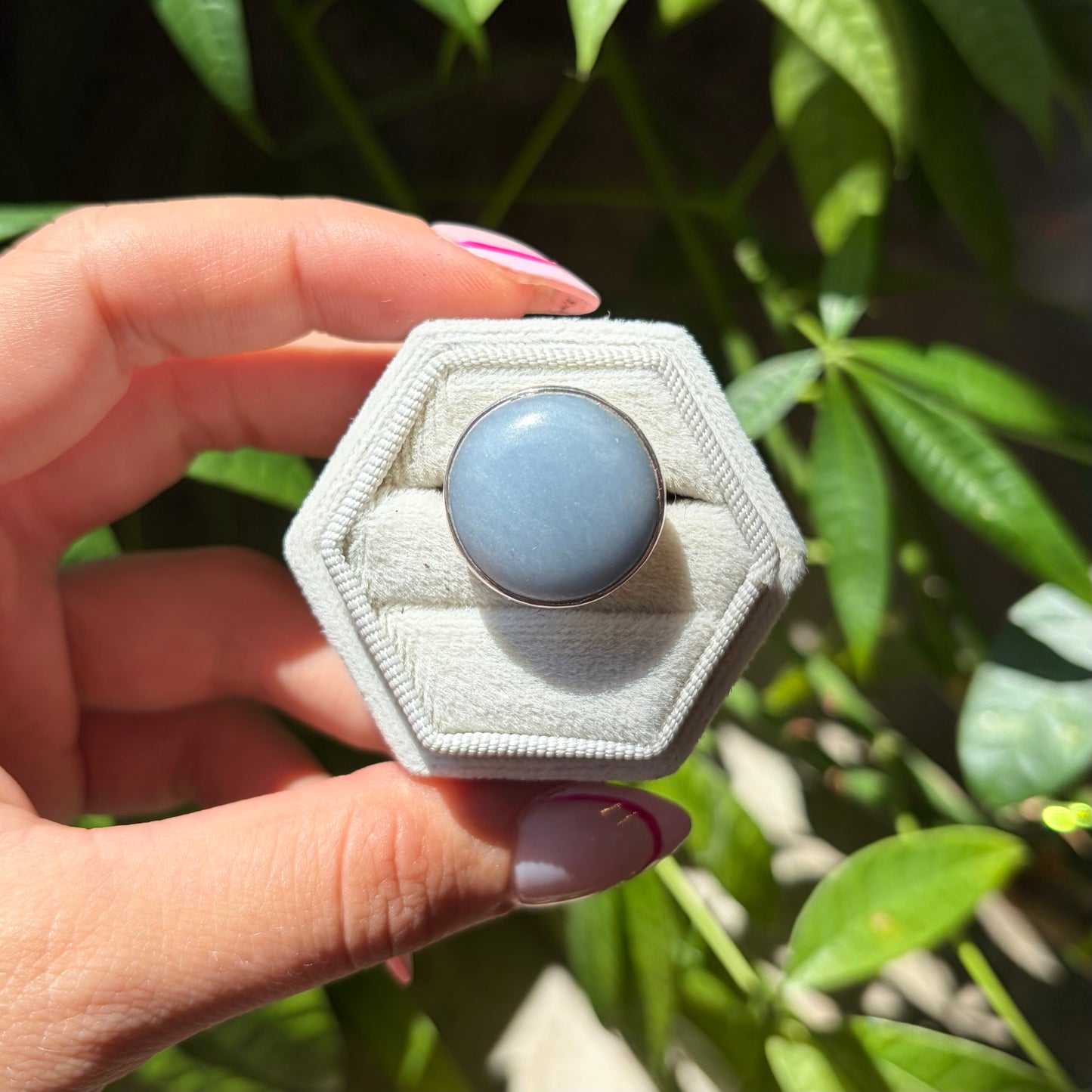 Bague angélite