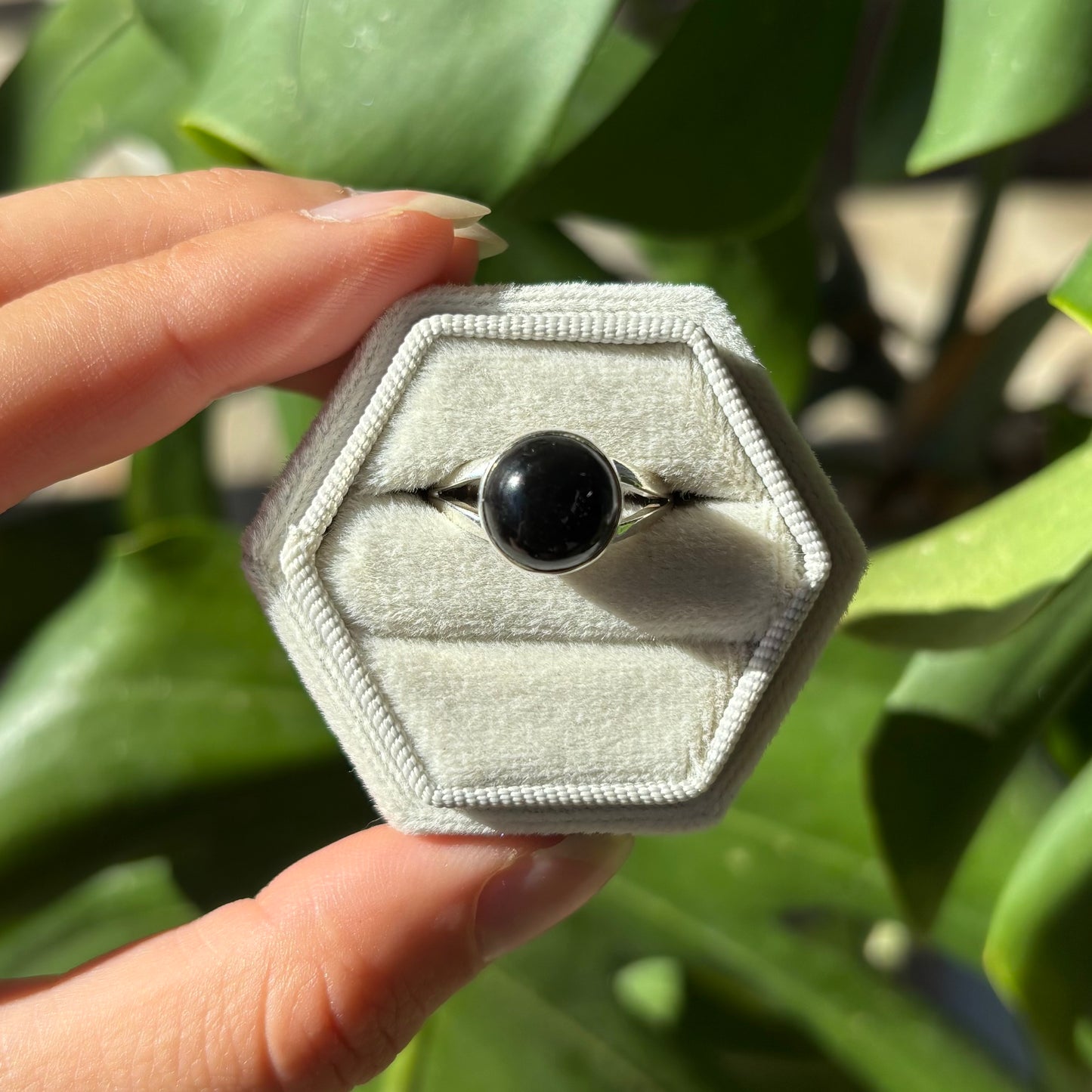 Bague obsidienne