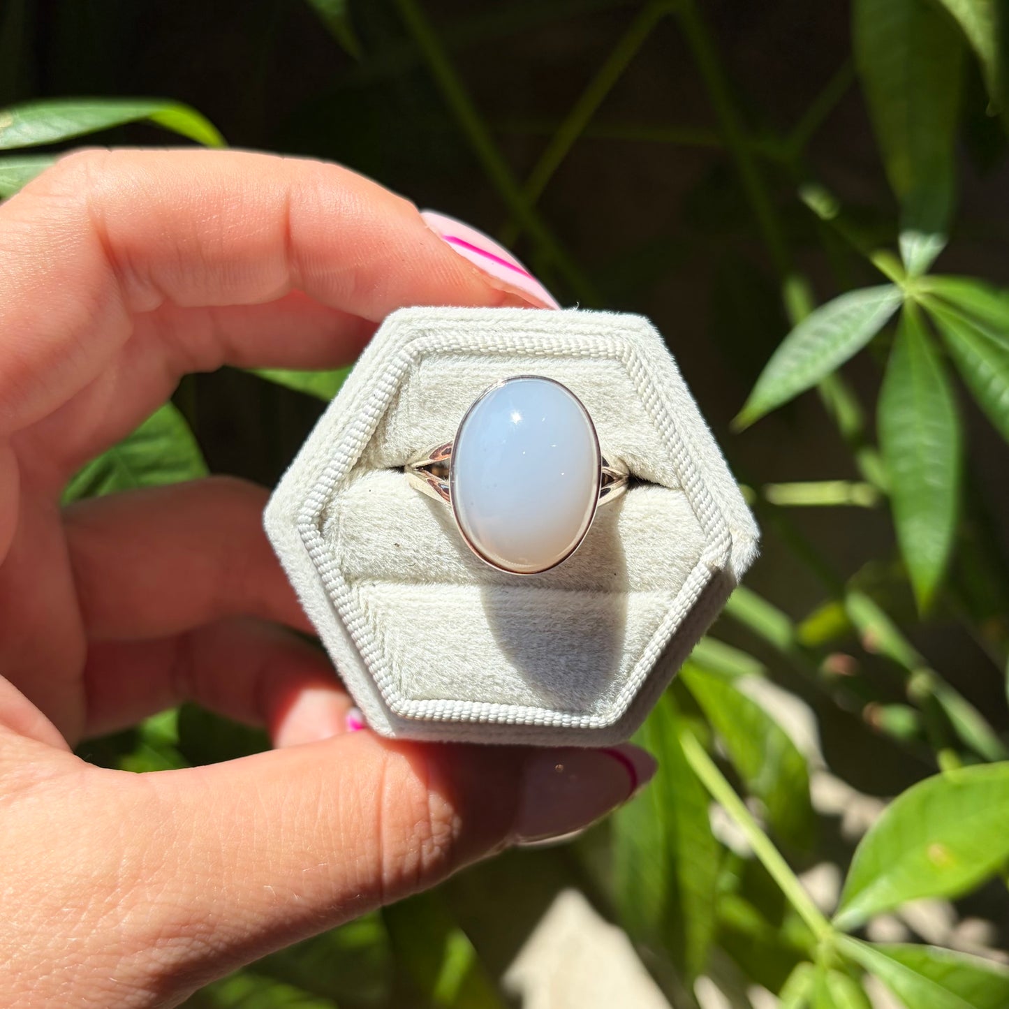 Bague calcédoine