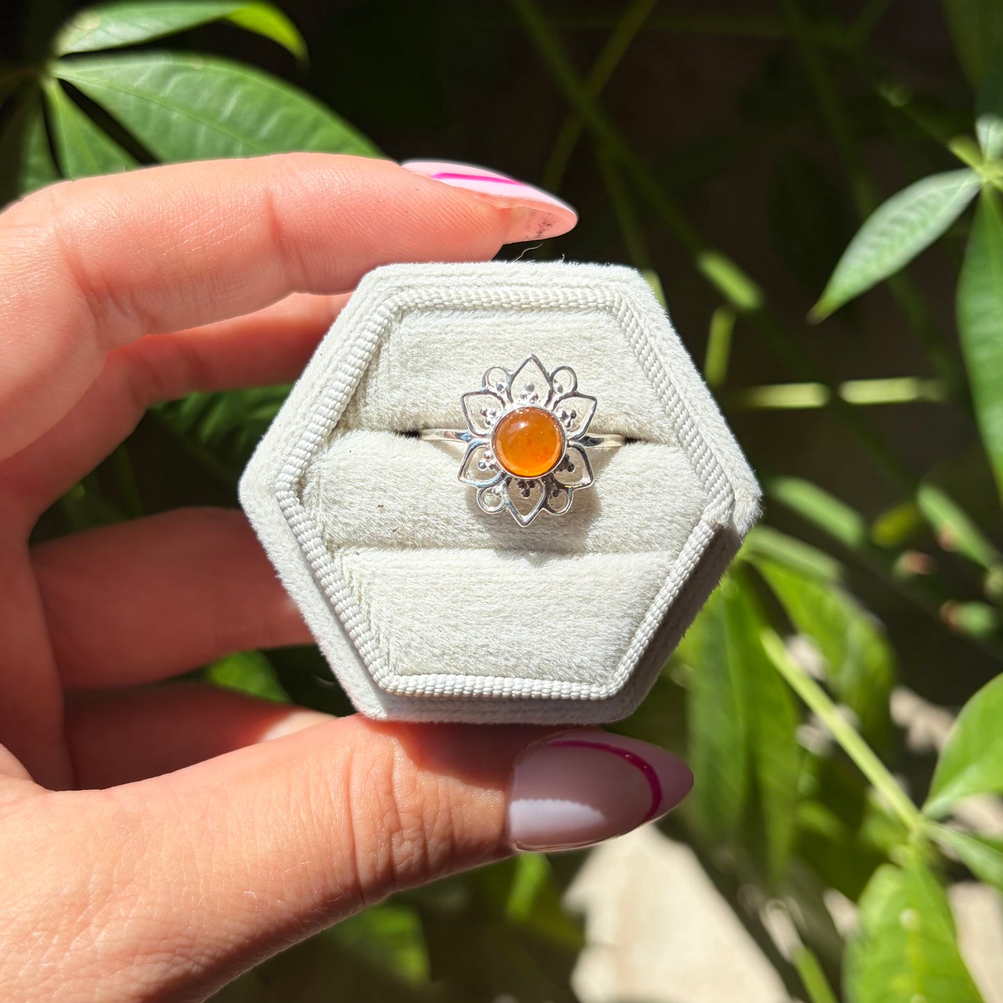 Bague cornaline