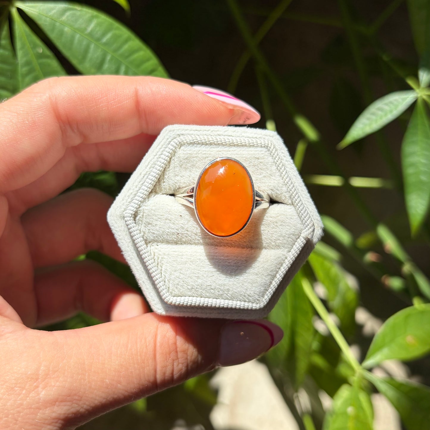 Bague cornaline