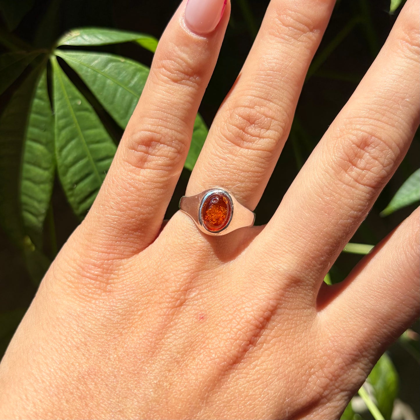 Bague ambre