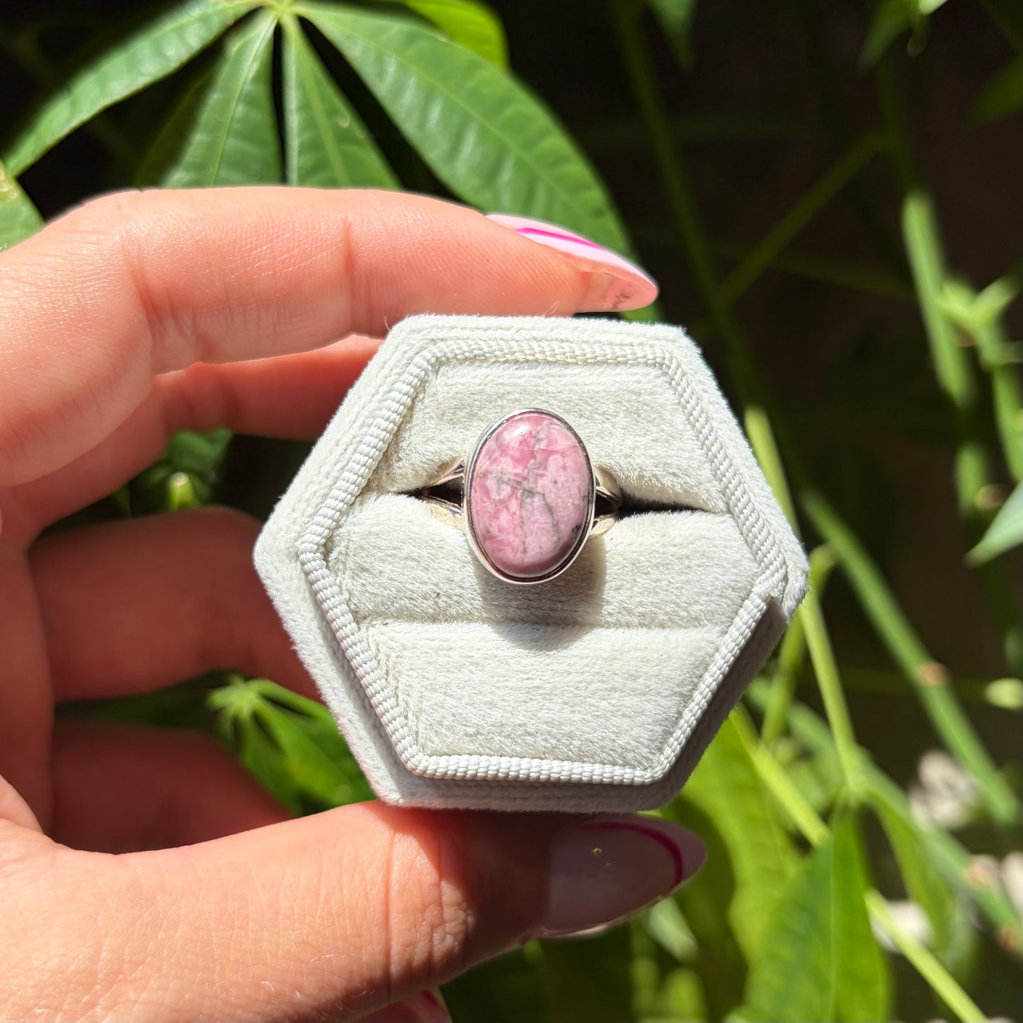 Bague rhodonite