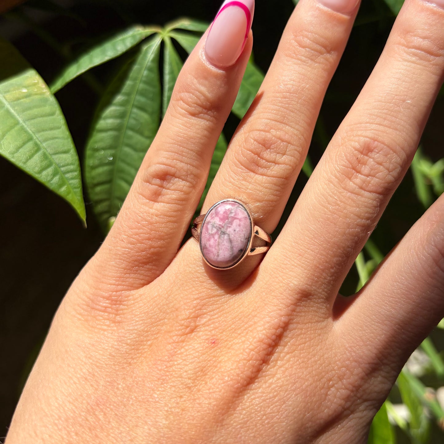 Bague rhodonite