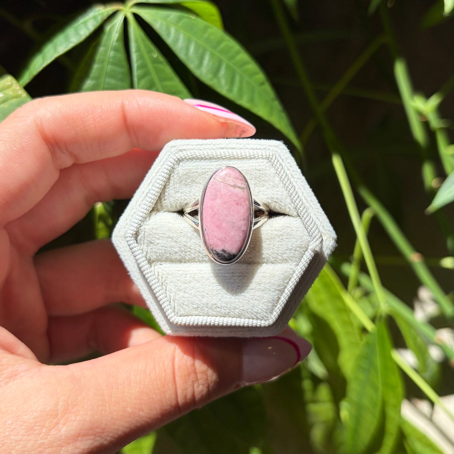 Bague rhodonite