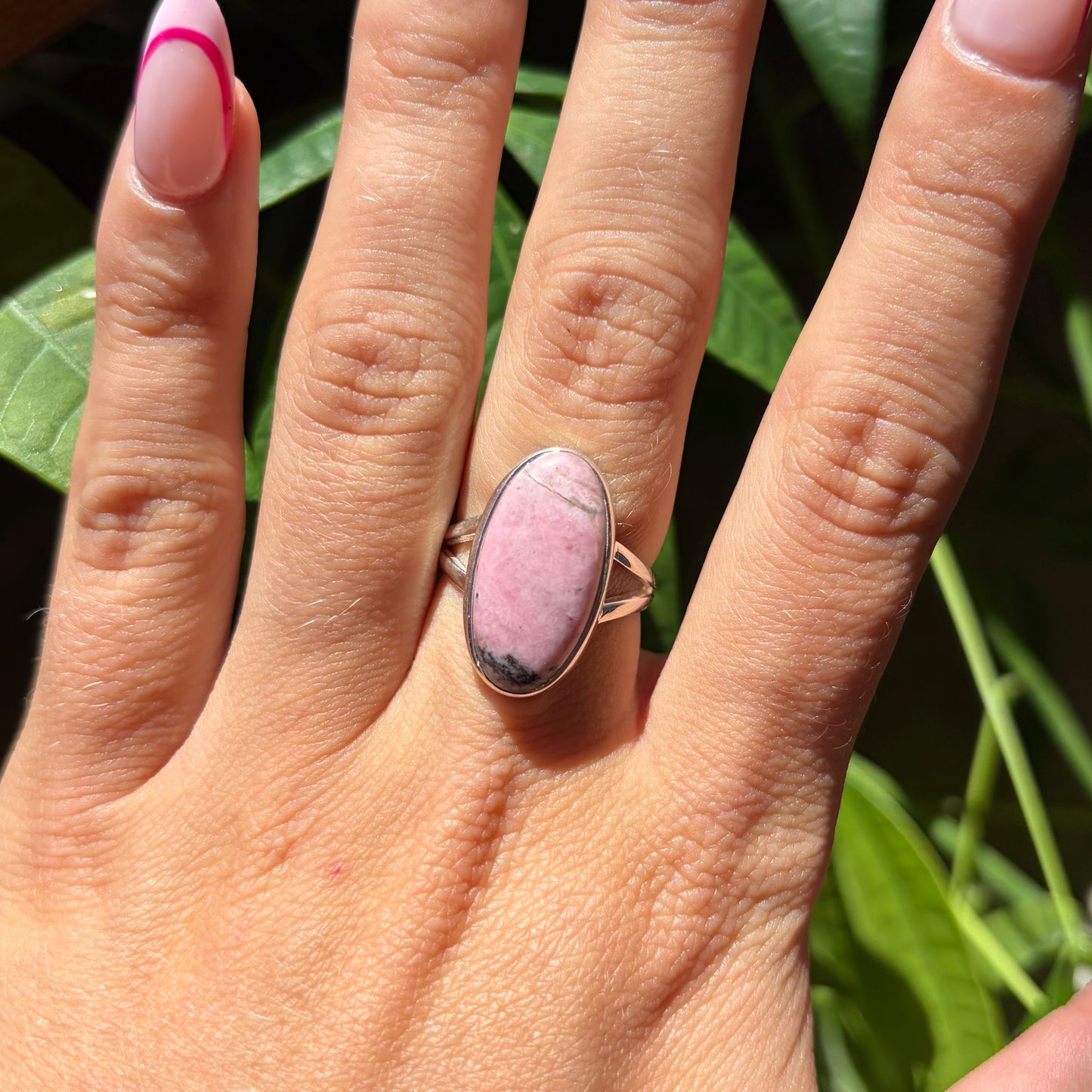 Bague rhodonite