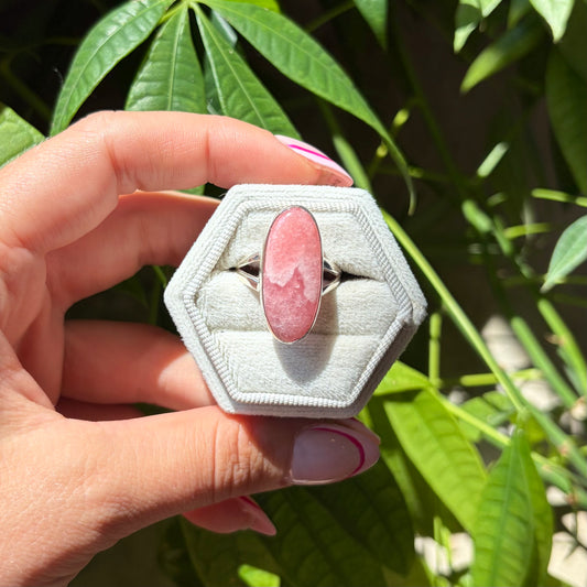 Bague rhodochrosite
