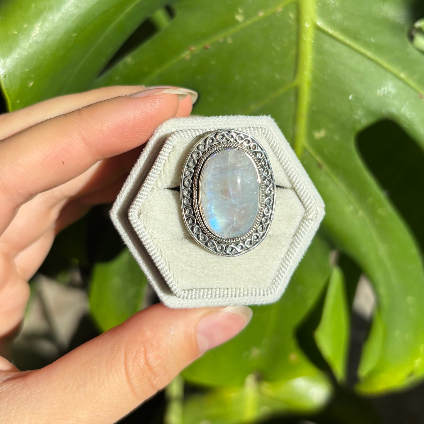 Bague pierre de lune