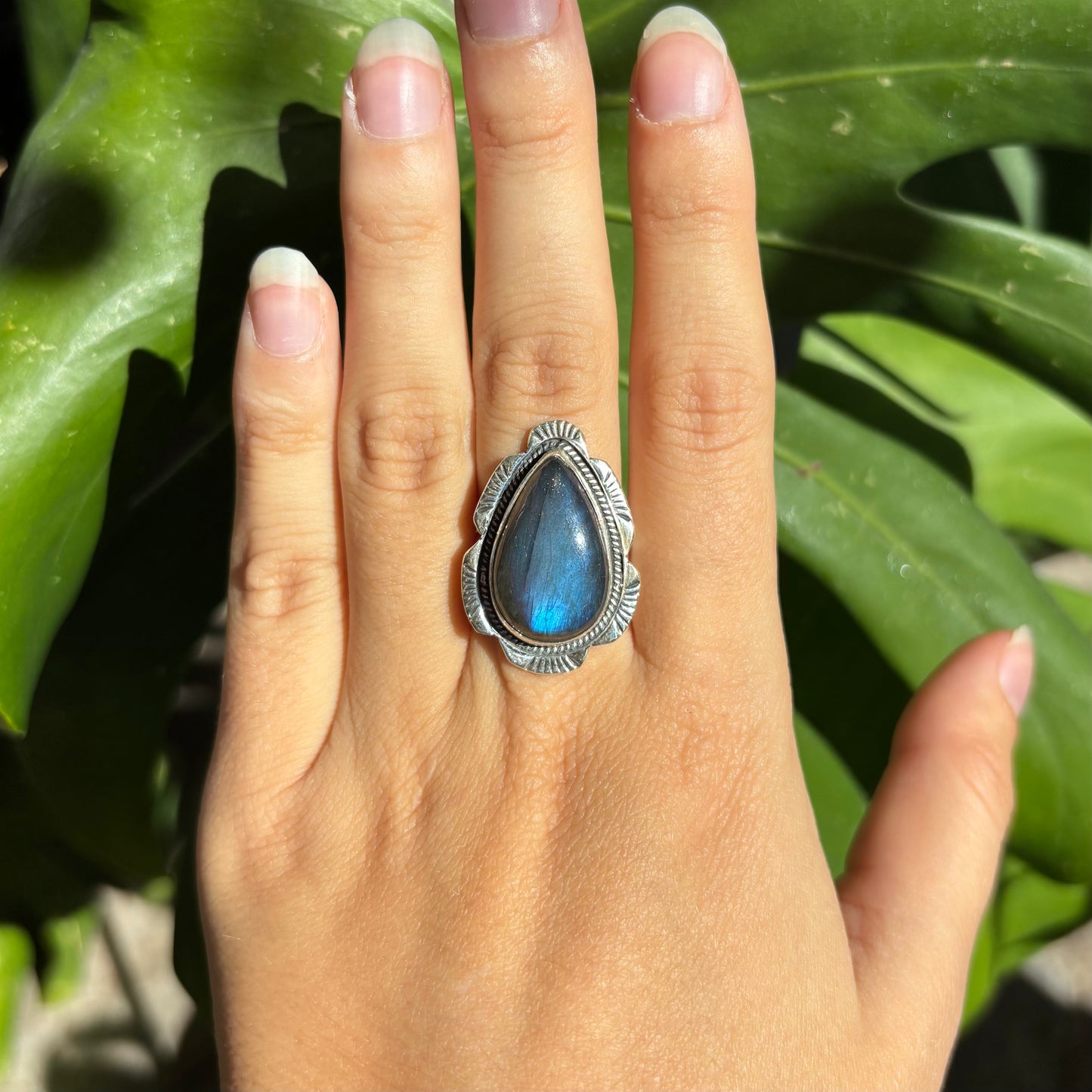 Bague labradorite