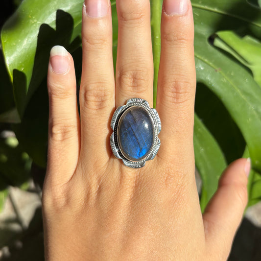 Bague labradorite