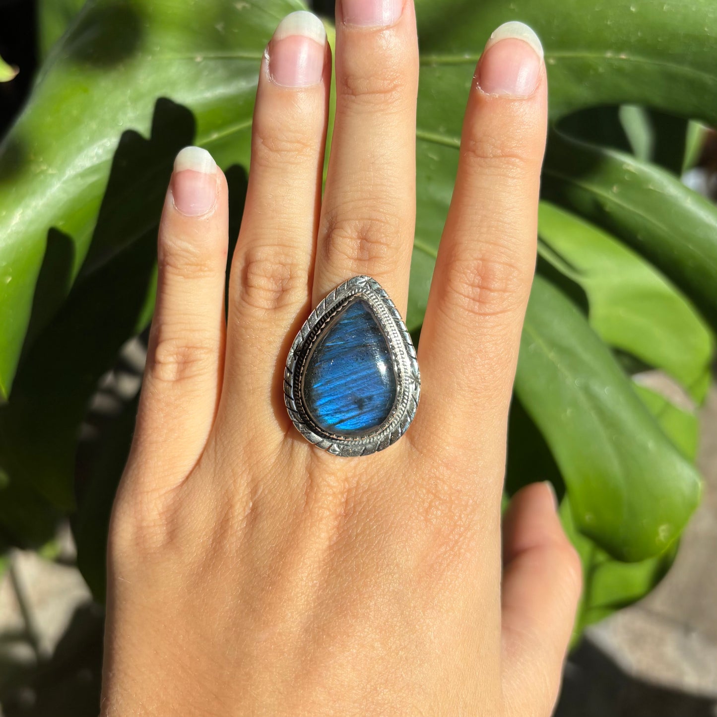Bague labradorite