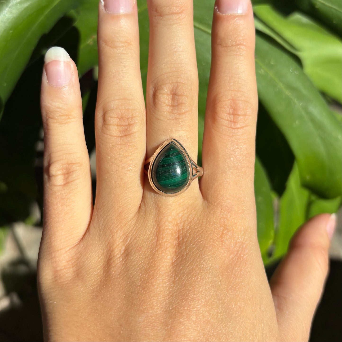 Bague malachite