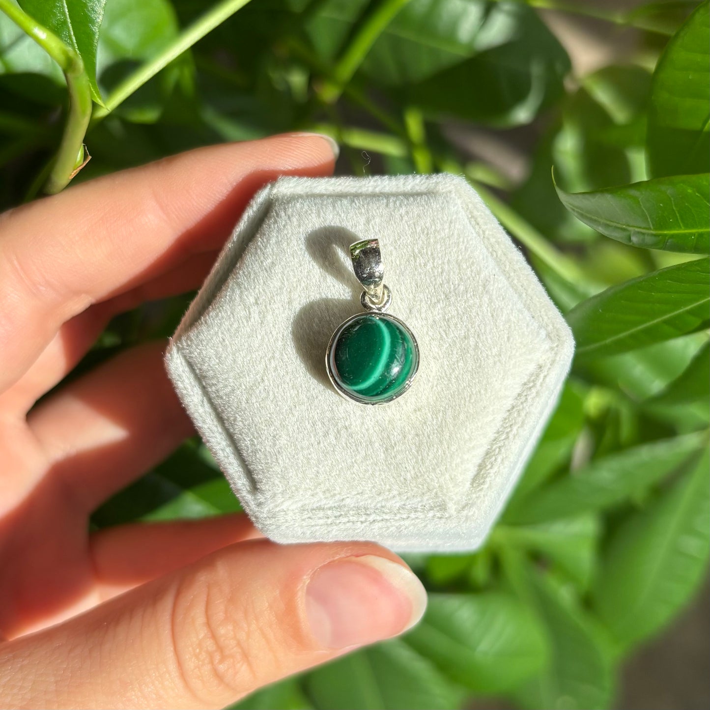 Pendentif malachite